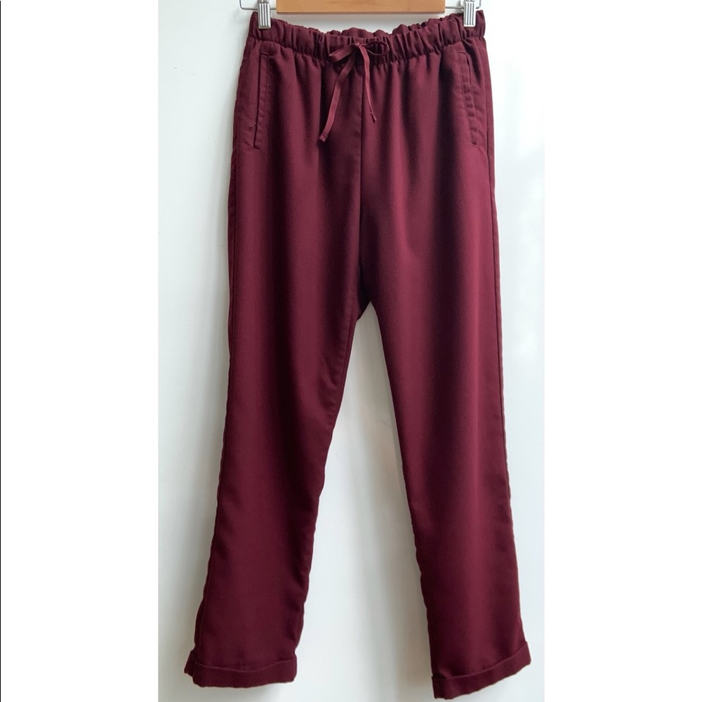 Bershka BSKGIRL Maroon Pants L